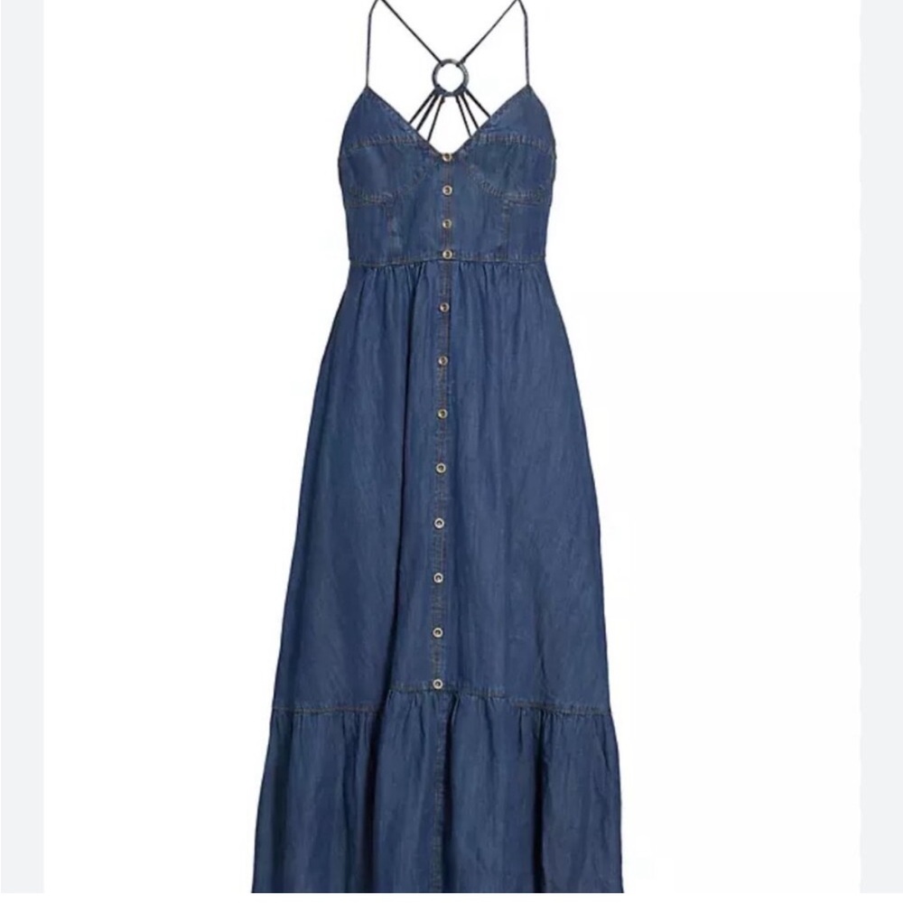 Denim Blue Maxi Dress